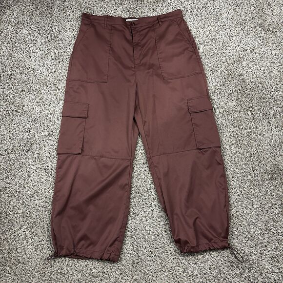 Celebrity Pink Quality Cargo Jogger Pants Chocolate Women's Sz XXL Drawstring - Picture 1 of 12
